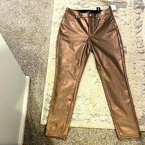 Leather Faux pant